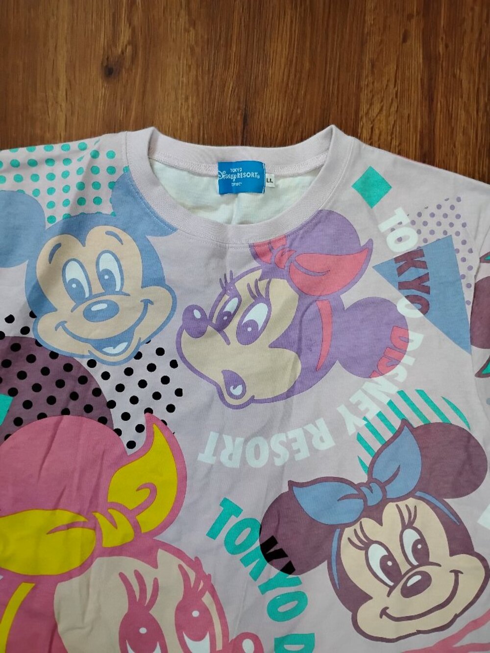 Disney Tokyo Resort AOP T-Shirt Minnie Mouse Mickey